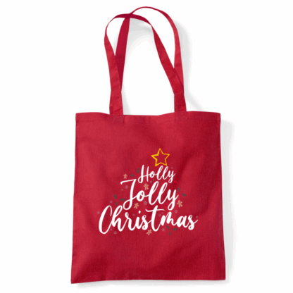 Holly Jolly Christmas Tote Bag - Image 13