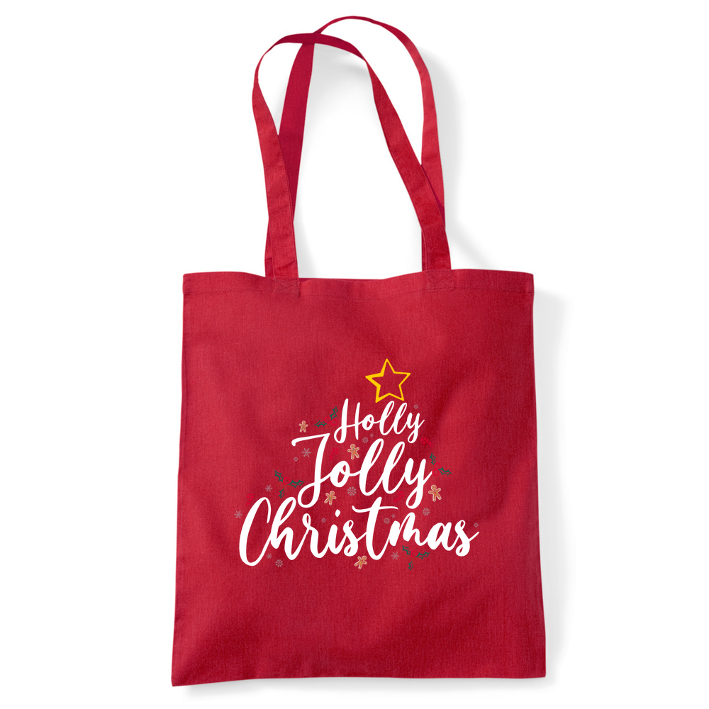 Holly Jolly Christmas Tote Bag - Image 13
