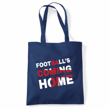 Football's Coming Home Coloured Cotton Tote Bag - Image 38