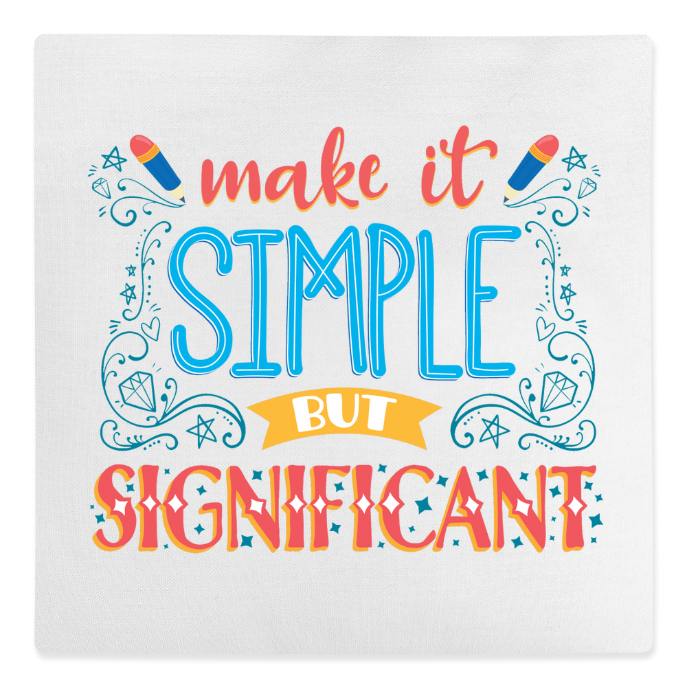 Make It Simple But Significant Canvas Cushion - Image 2
