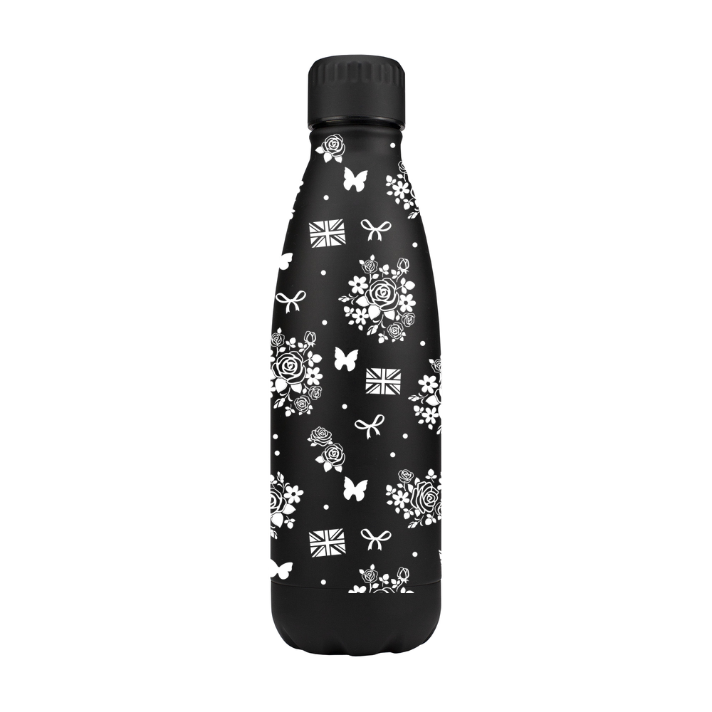 Floral British Personalised Metal Bottle - Image 4