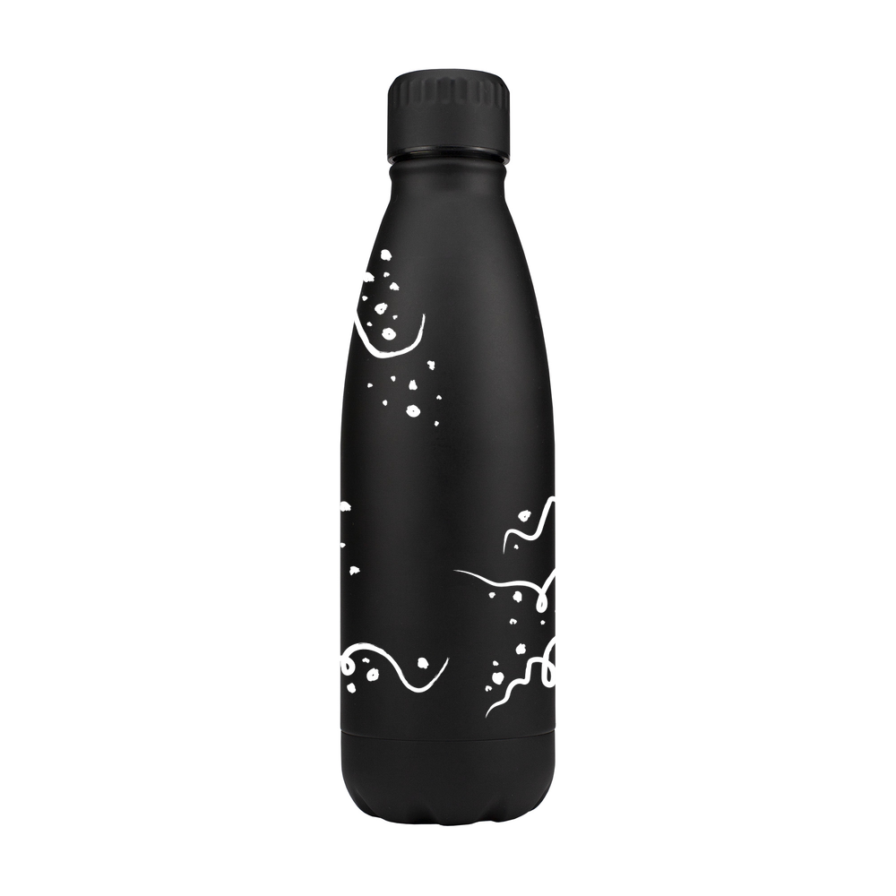 Abstract Dots & Lines Metal Bottle - Image 3