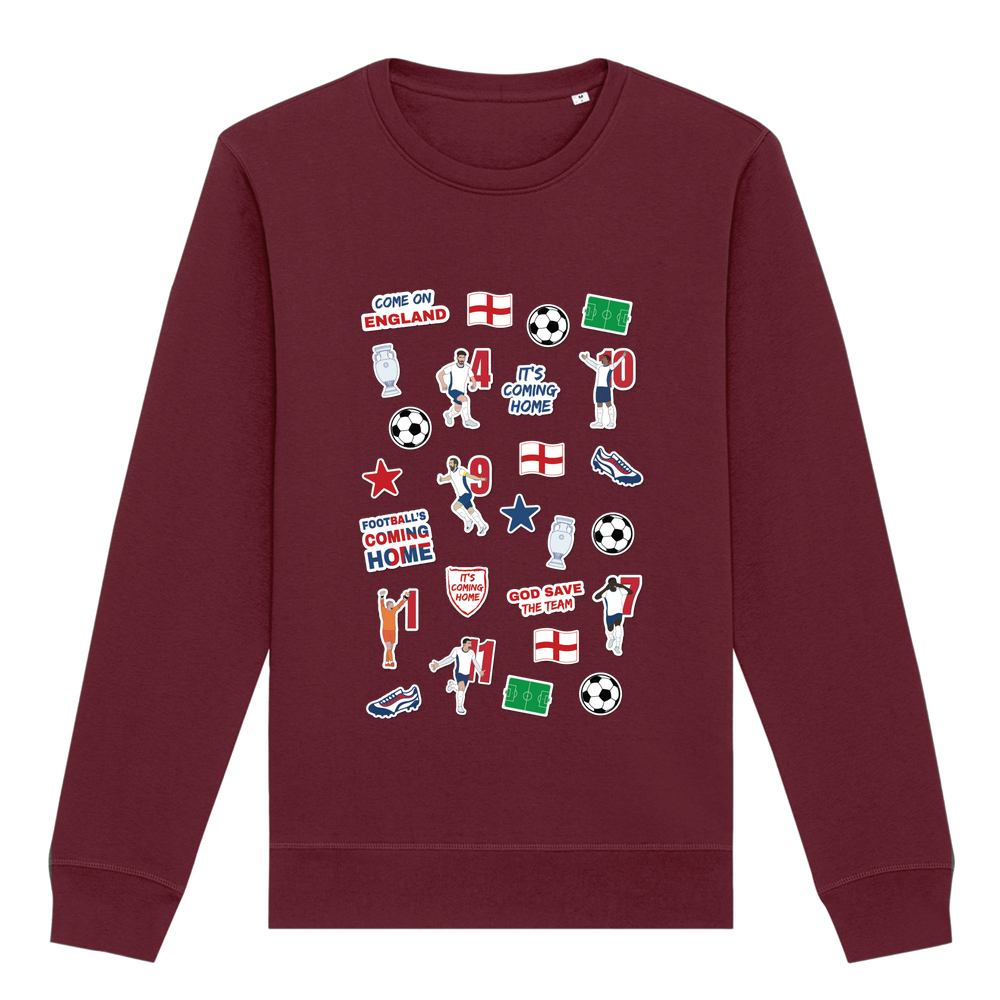England Collage Crew Neck Sweatshirt - Image 22