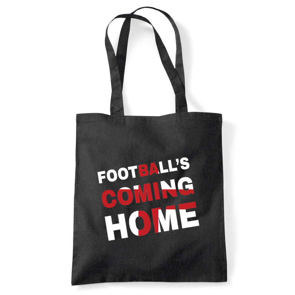 Football's Coming Home Coloured Cotton Tote Bag - Image 39