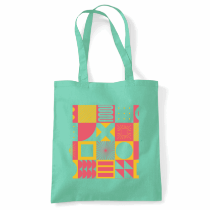 Square Patterns Tote Bag - Image 44