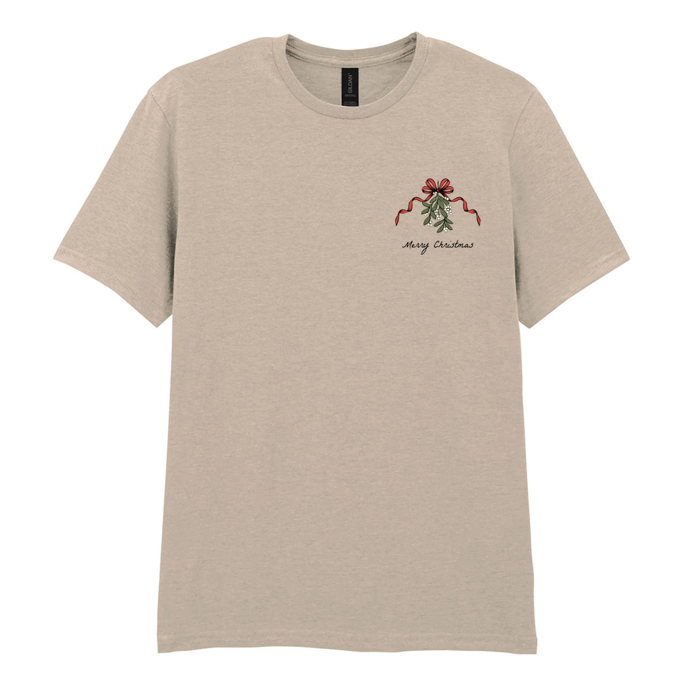 Merry Christmas Mistletoe Cotton T-Shirt - Image 5