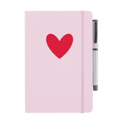 Heart Personalised Notebook with Pen - Image 13