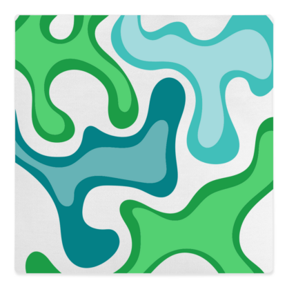 Coloured Squiggles Canvas Cushion - Image 3