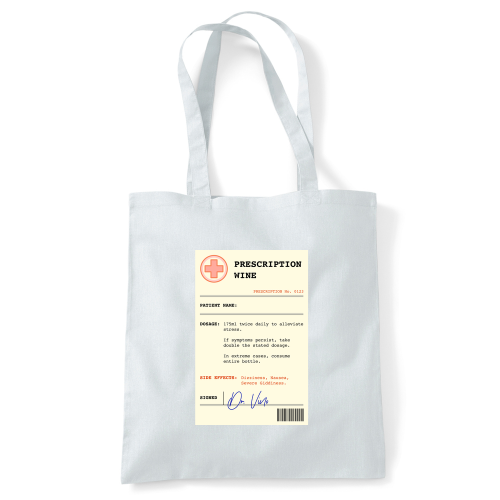 Wine Prescription Personalised Tote Bag - Image 45