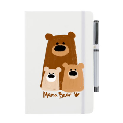 Mama Bear Personalised Notebook with Pen - Image 3