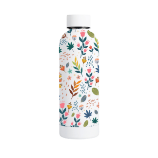 Floral Metal Bottle