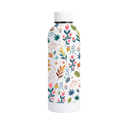 Floral Metal Bottle
