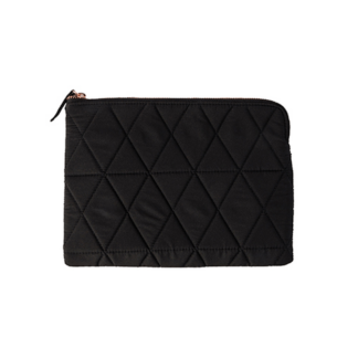 Black Pouch with Rose Gold Zip