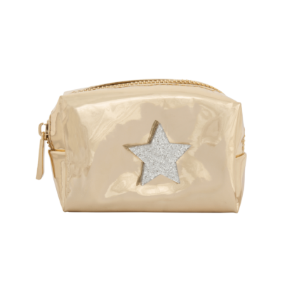 Mini Gold Pouch with Silver Star