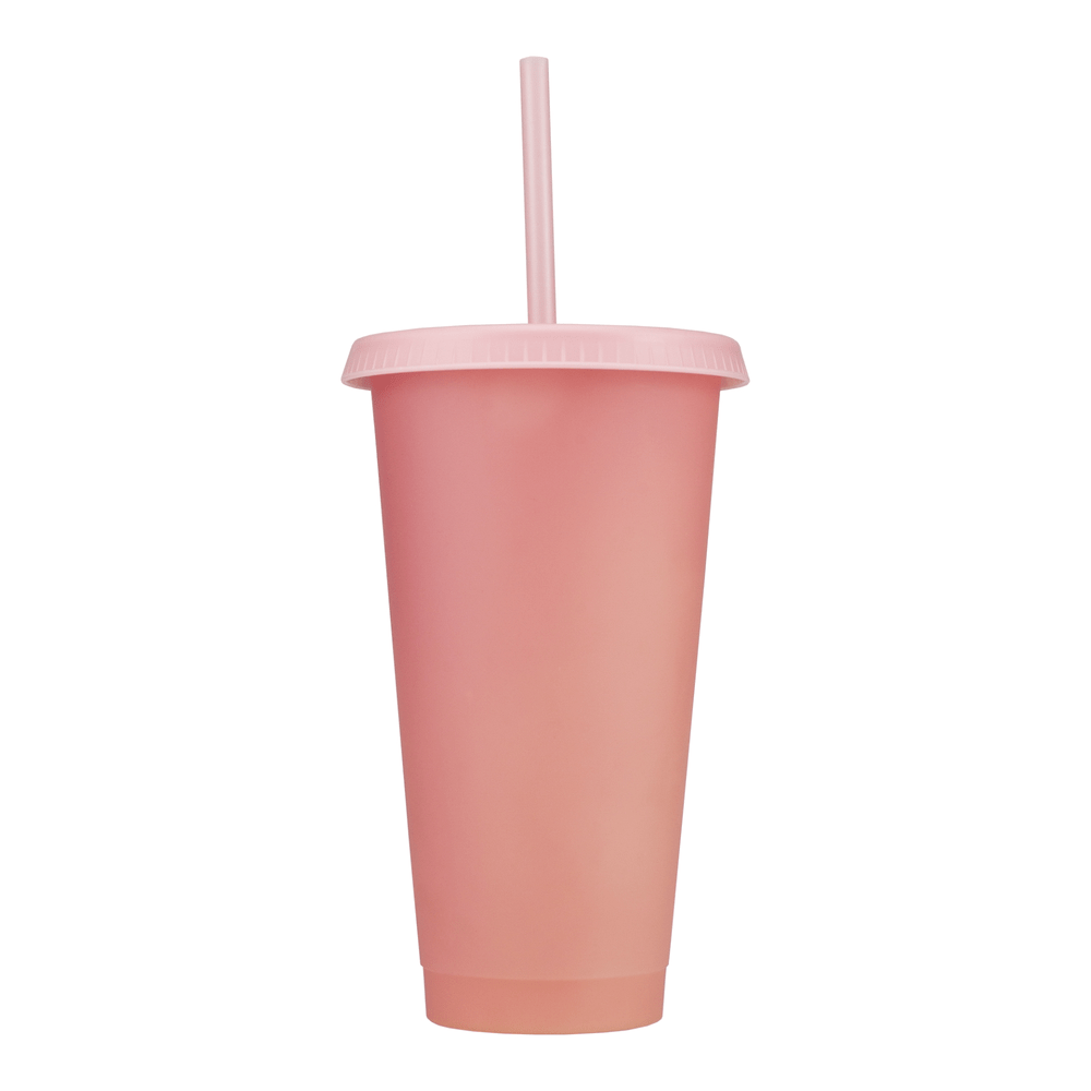 Matte Reusable Cup with Straw - 700ml - Image 3