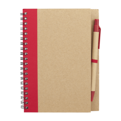 Recycled Paper Eco A6 Notebook with Pen - Image 2