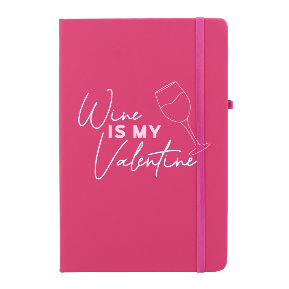 Wine Is My Valentine Personalised Soft Feel Notebook - Image 9