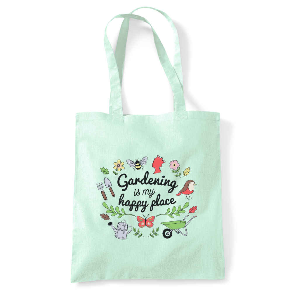 Gardening is my Happy Place Tote Bag - Image 34