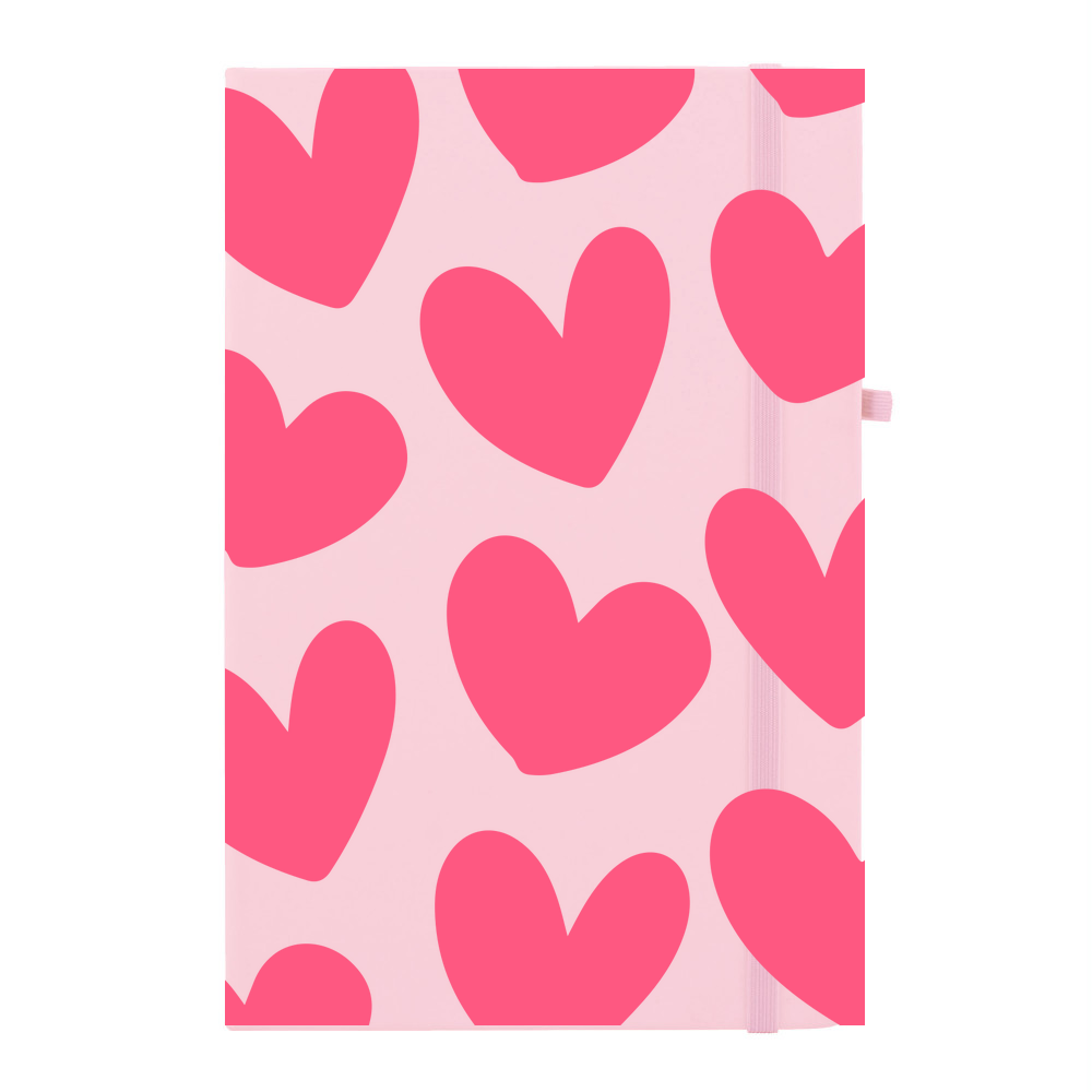 Love Hearts Personalised Soft Feel Notebook - Image 10
