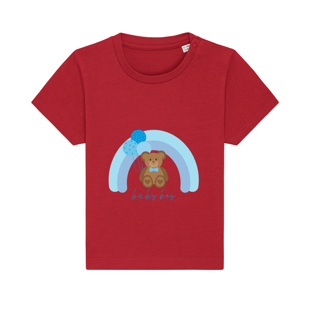 Baby Boy Personalised Teddy Bear Baby/Toddler T-Shirt - Image 6
