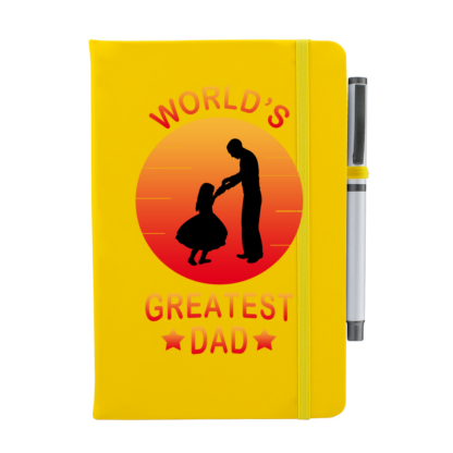 World's Greatest Dad Personalised Notebook with Pen - Image 7