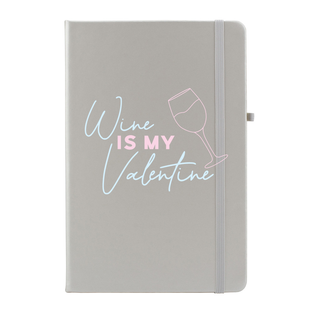 Wine Is My Valentine Personalised Soft Feel Notebook - Image 4