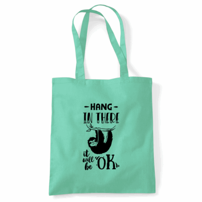 Hang In There Sloth Tote Bag - Image 44