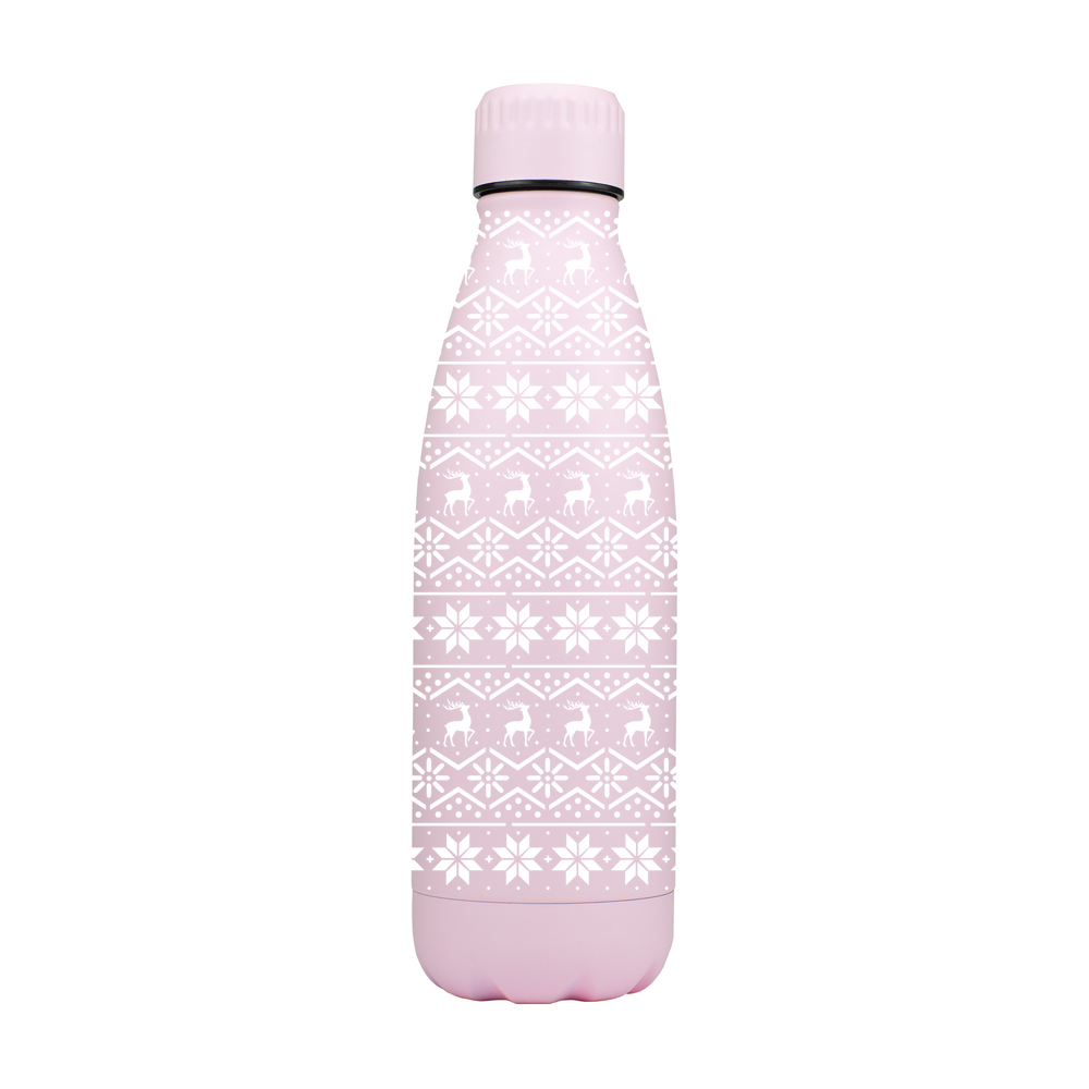 Christmas Fairisle Matte Metal Bottle - Image 3