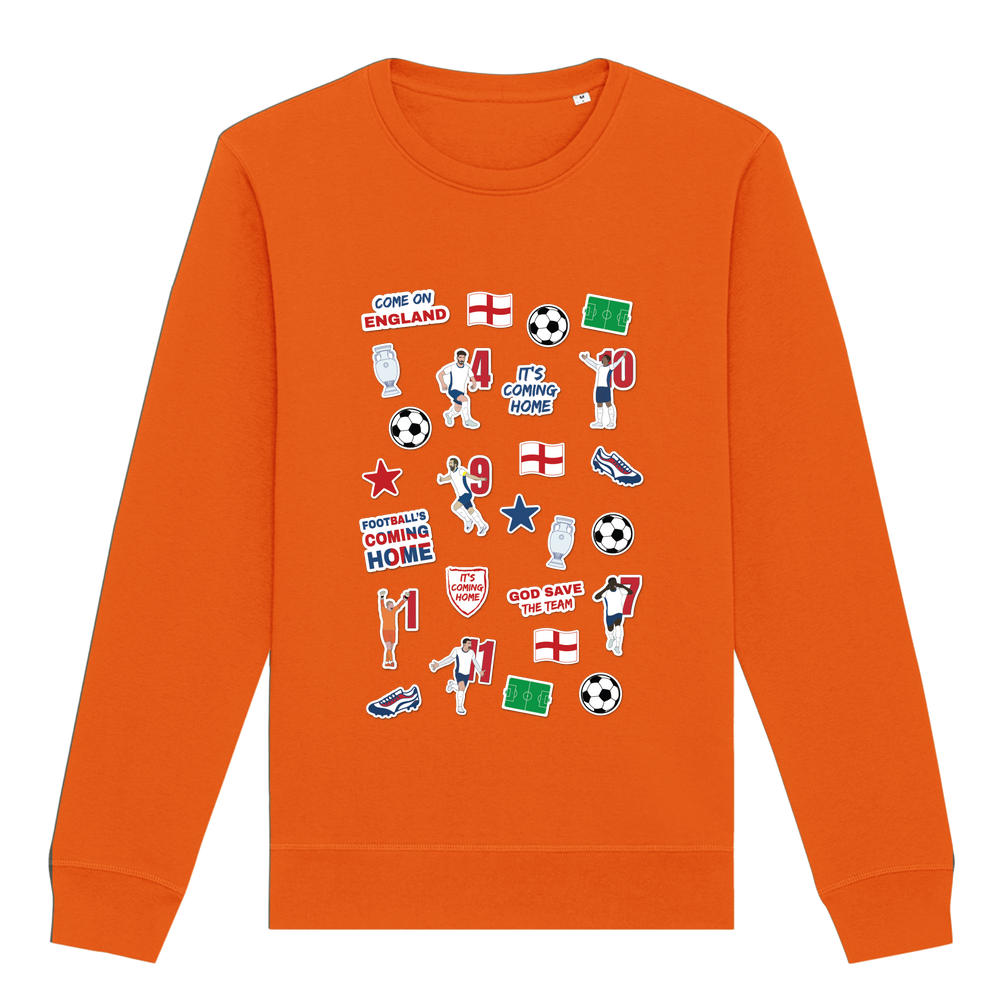 England Collage Crew Neck Sweatshirt - Image 24