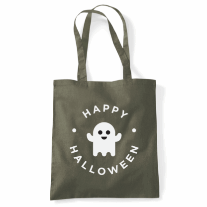 Happy Halloween Ghost Personalised Cotton Tote Bag - Image 42