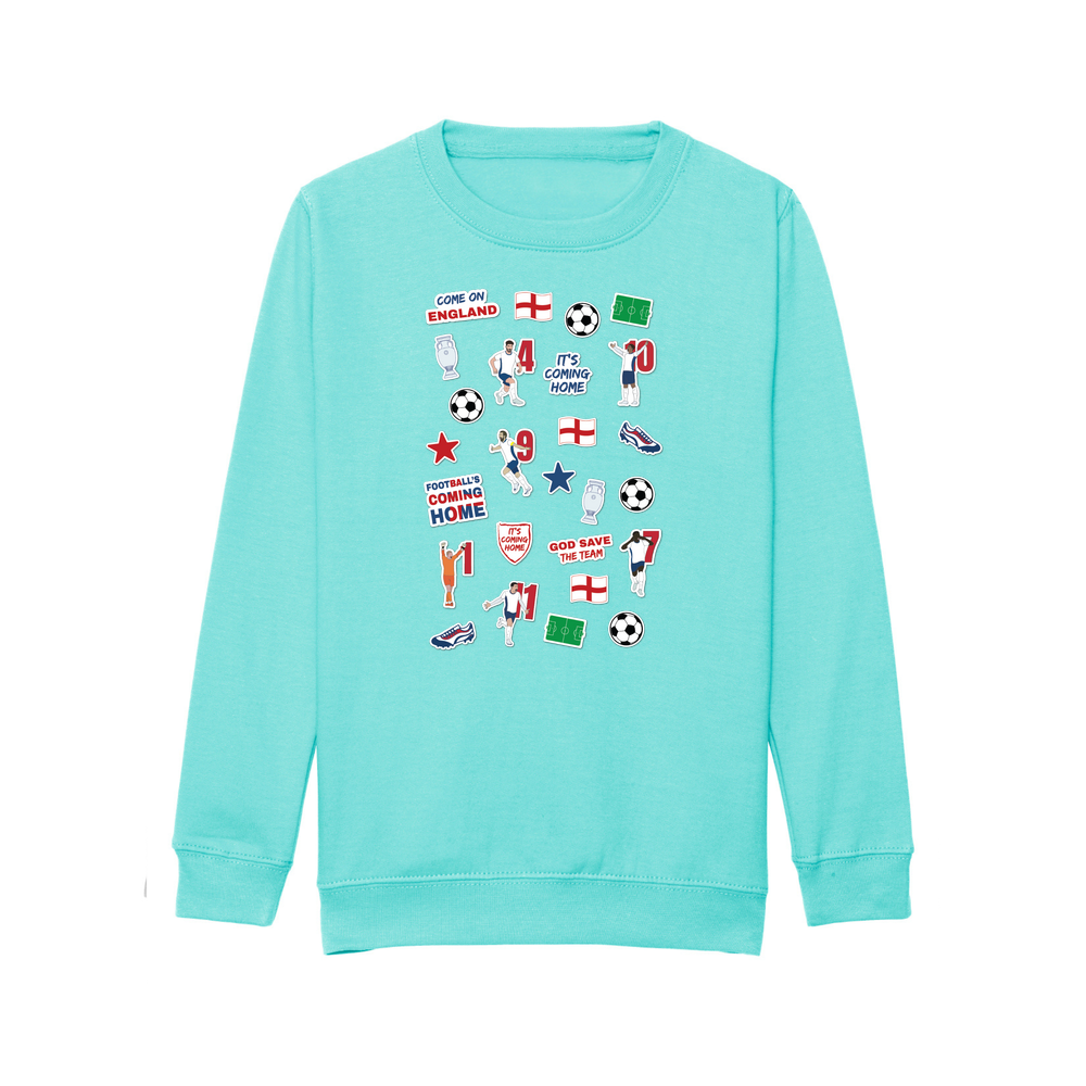 England Collage Kids Sweatshirt - Image 21