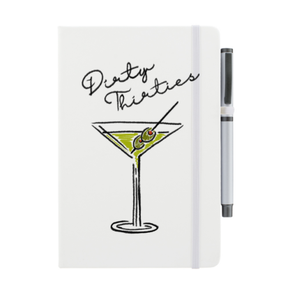 Dirty Thirties Personalised Notebook with Pen - Image 2