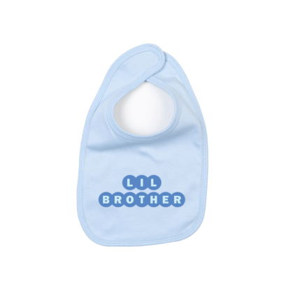 Lil Brother Personalised Baby Bib - Image 3