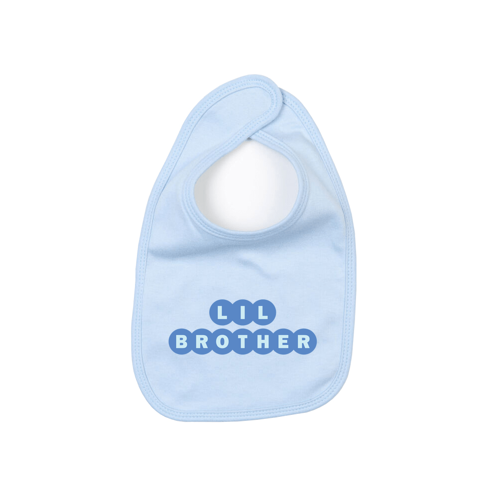 Lil Brother Personalised Baby Bib - Image 3