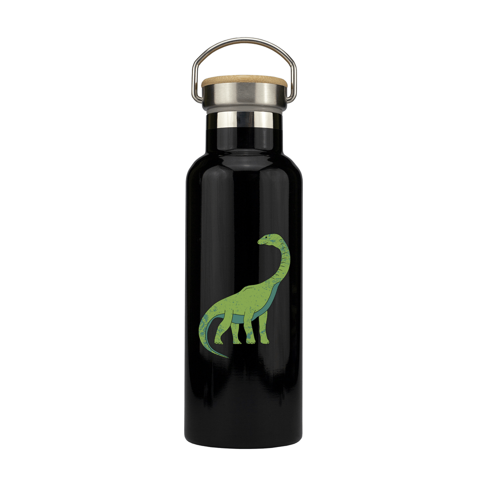 Dinosaur Personalised Metal Bottle with Bamboo Lid - Image 4
