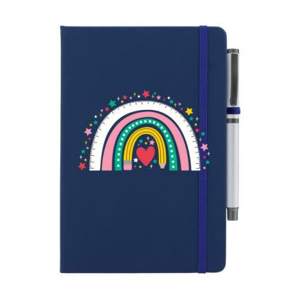 Stationery Rainbow Personalised Notebook with Pen - Image 6