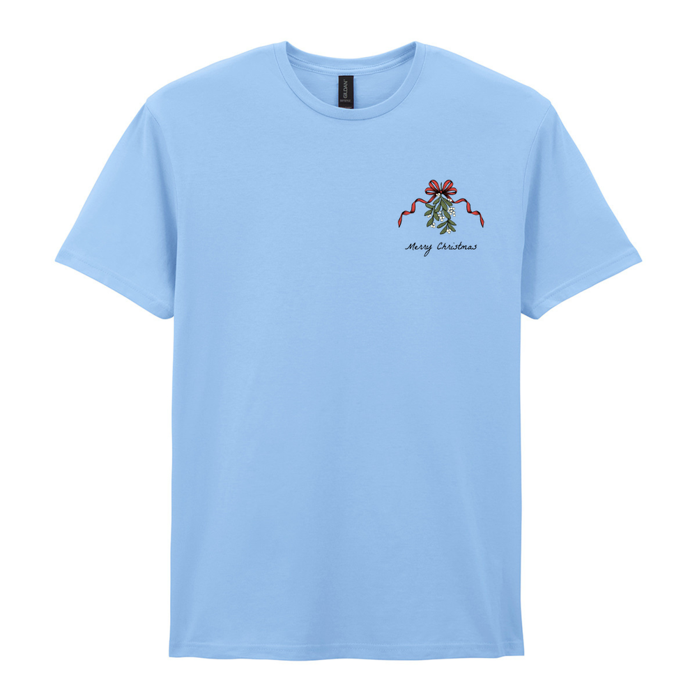 Merry Christmas Mistletoe Cotton T-Shirt - Image 21
