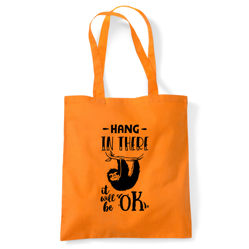 Hang In There Sloth Tote Bag - Image 10