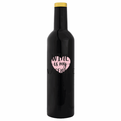 Wine is my Valentine Bottle Flask - Image 4