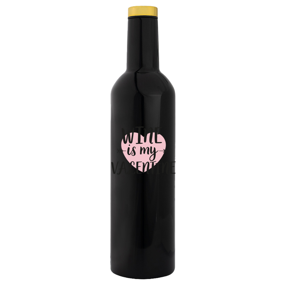Wine is my Valentine Bottle Flask - Image 4