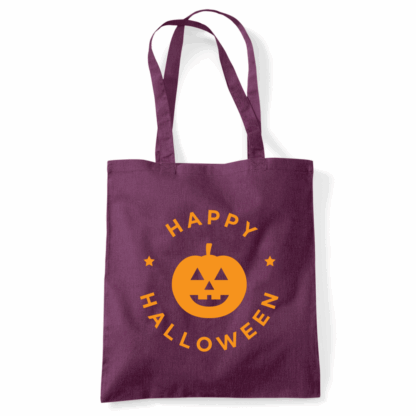 Happy Halloween Pumpkin Personalised Tote Bag - Image 30