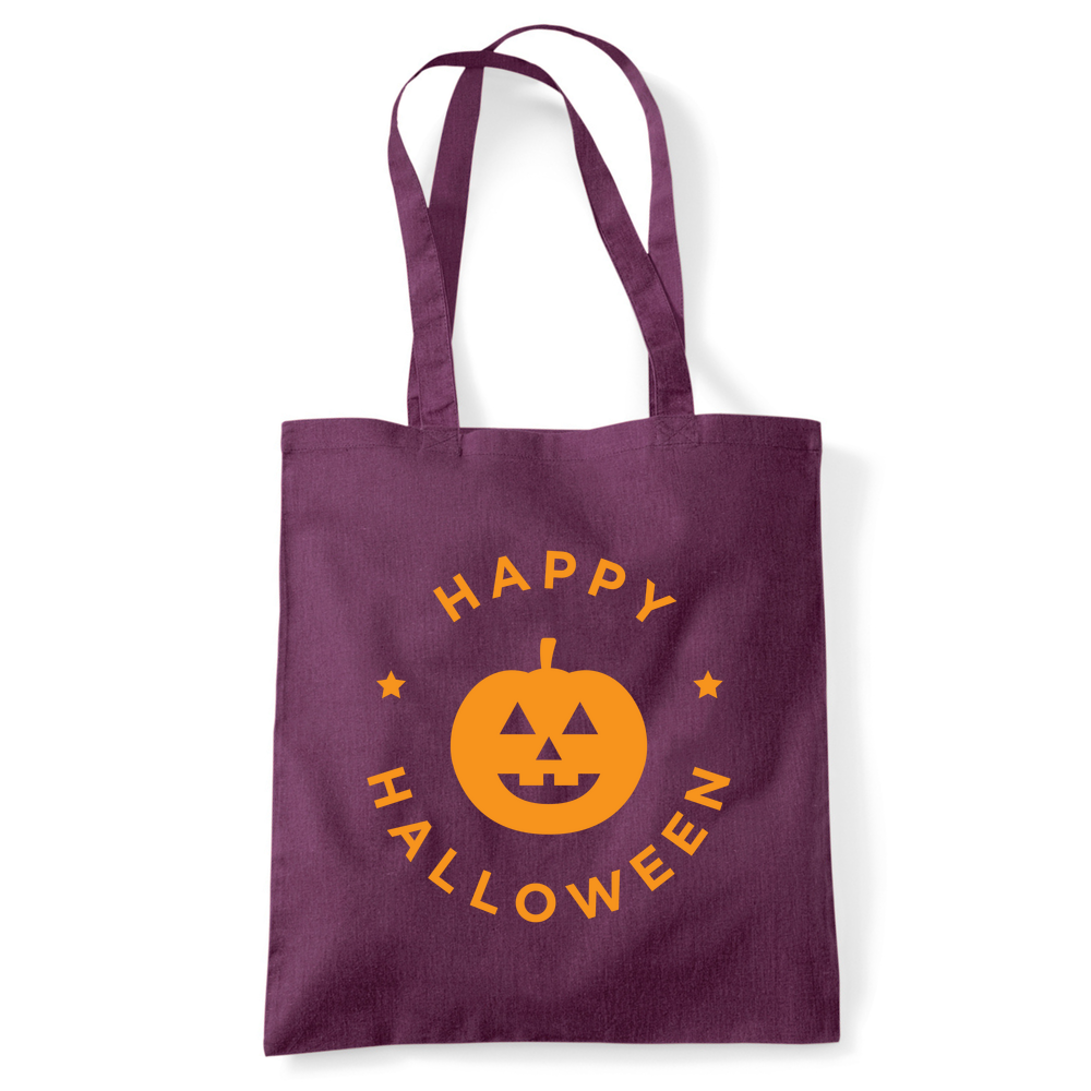Happy Halloween Pumpkin Personalised Tote Bag - Image 30