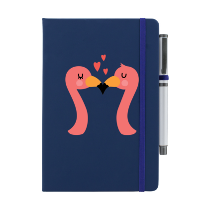Flamingos Personalised Notebook with Pen - Image 6