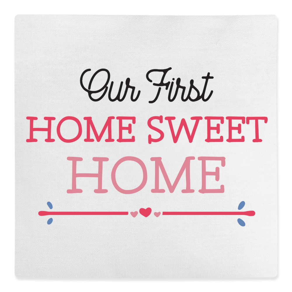 Our First Home Sweet Home Canvas Cushion - Image 2