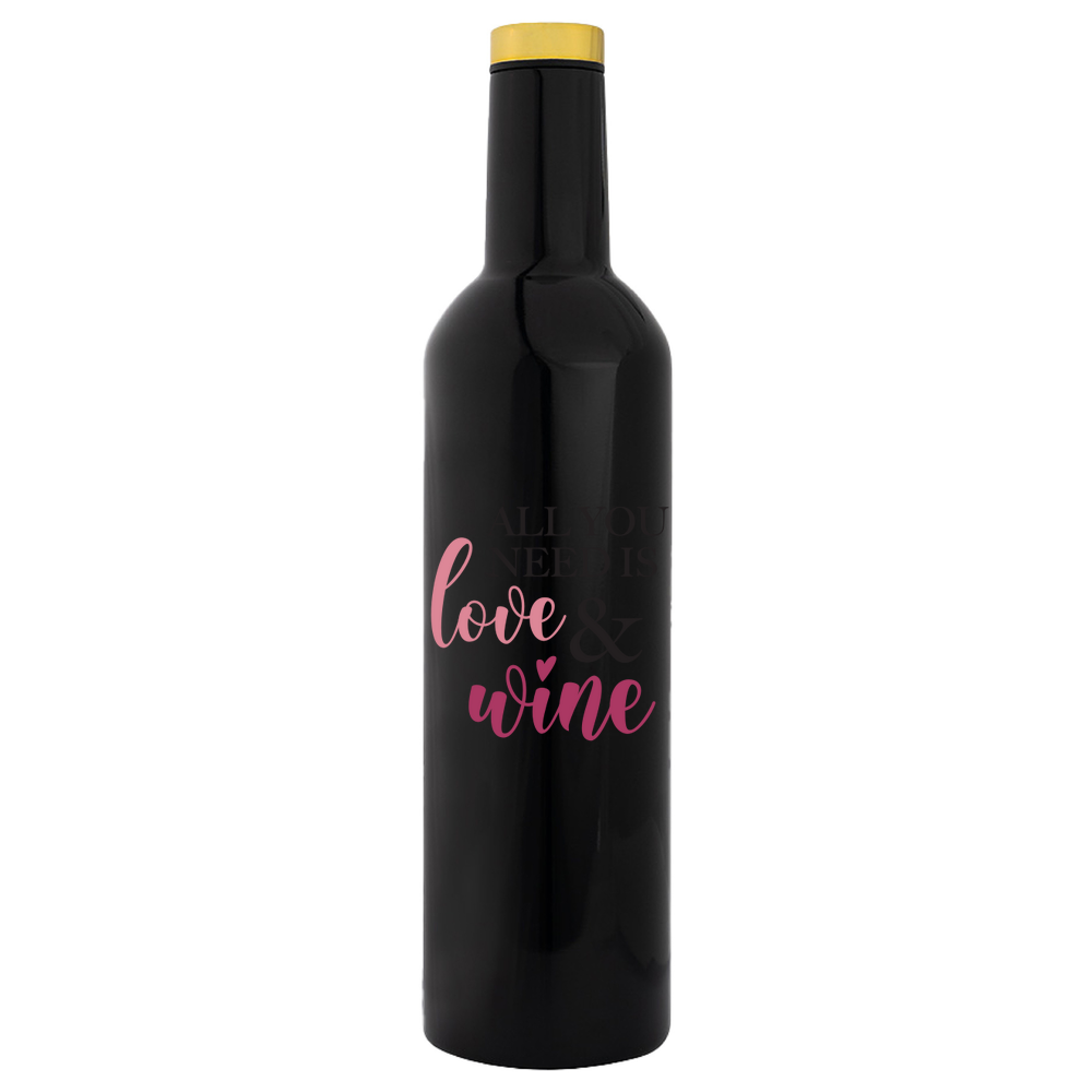 All You Need Is Love & Wine Bottle Flask - Image 4