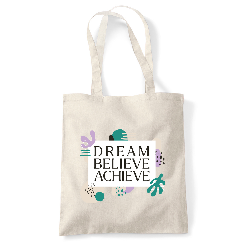Dream Believe Achieve Tote Bag - Image 6