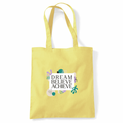 Dream Believe Achieve Tote Bag - Image 37
