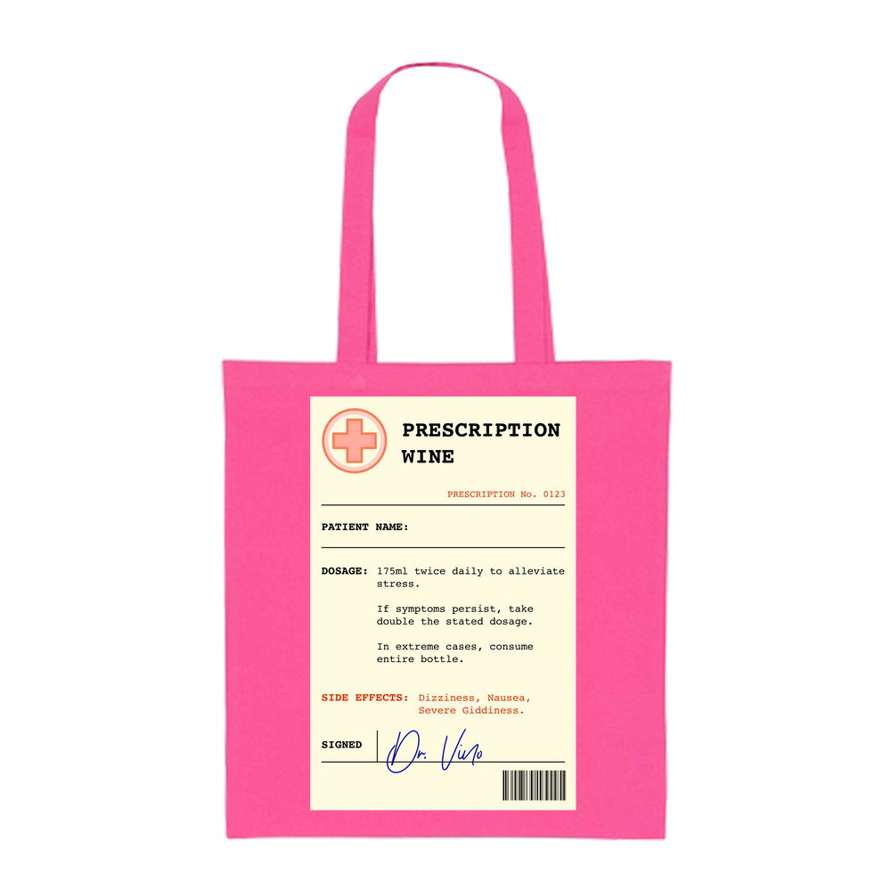 Wine Prescription Personalised Tote Bag - Image 12