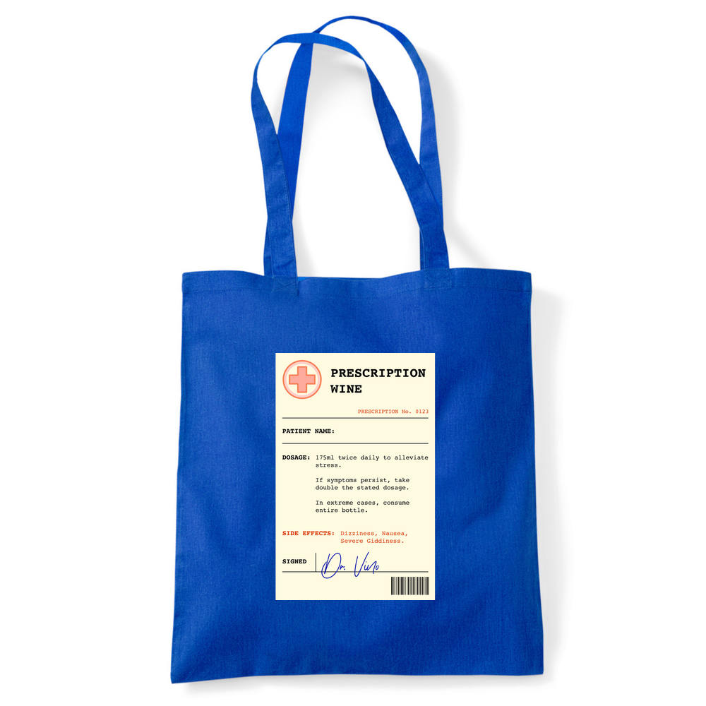 Wine Prescription Personalised Tote Bag - Image 8