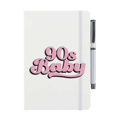 90s Baby Personalised Notebook with Pen - Image 5